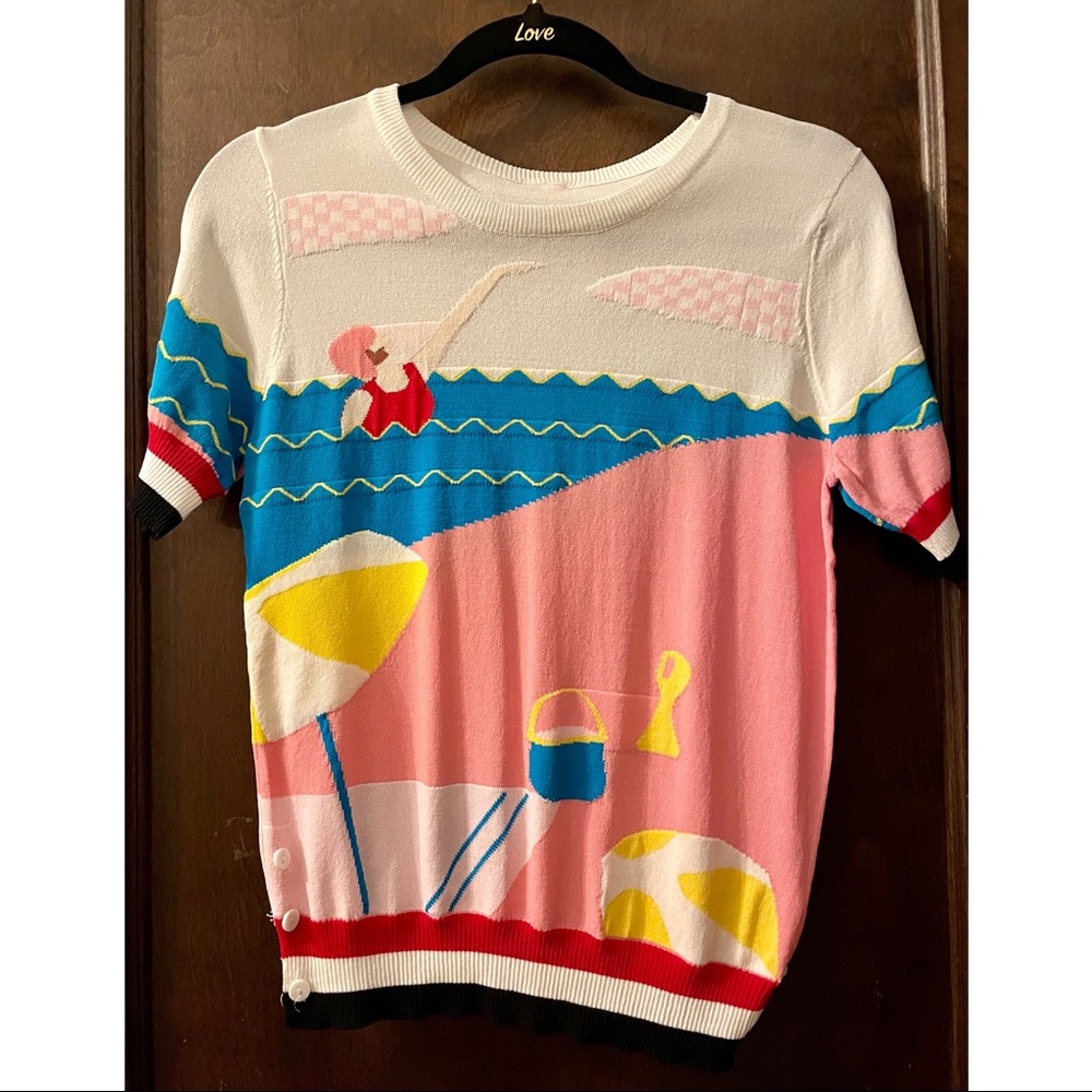 Colorful Knit Beach Top 🌊 Kina & Tam ⛱ S/M